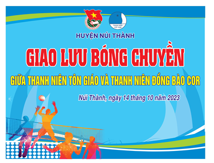 Giao lưu bóng chuyền thanh niên tôn giáo xã Tam Sơn và thanh niên đồng bào dân tộc Cor. Chào mừng kỷ niệm 67 năm Ngày truyền thống Hội LHTN Việt Nam